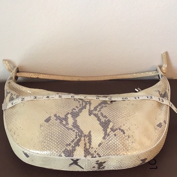 Donald J Pliner Couture Metallic Snake Print Bag - Picture 7 of 15